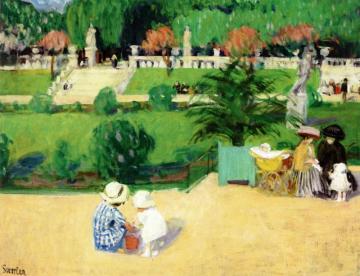 In The Luxembourg Garden Artwork by Martha Stettler