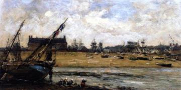 Trouville, View of the Port from the Pier Artwork by Eugène-Louis Boudin