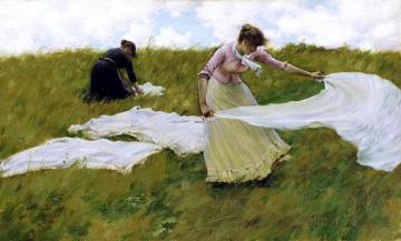 A Breezy Day Artwork by Charles Courtney Curran