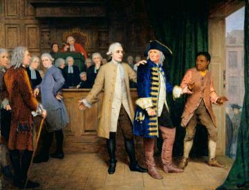 Granville Sharp the Abolitionist Rescuing a Slave from the Hands of His Master Artwork by James Hayllar, R.B.A.