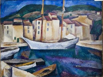 Cassis. Boats Artwork by Pyotr Konchalovsky
