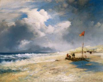East Hampton Beach Artwork by Thomas Moran