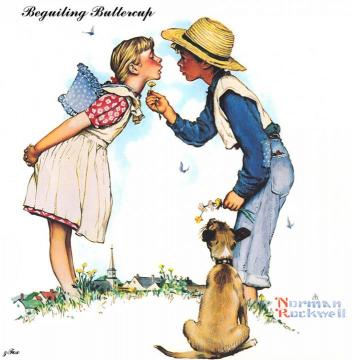 Beguiling Buttercup Artwork by Norman Rockwell