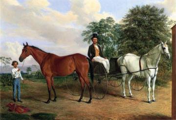 Self Portrait In A Carriage Artwork by Edward Troye