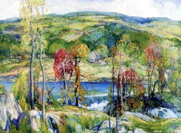 River Landscape Artwork by Charles Reiffel