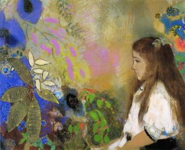 Portrait of Yseult Fayet Artwork by Odilon Redon