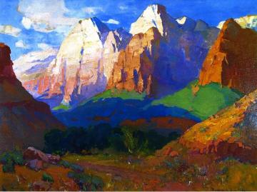 Pinnacle Rock, Utah Artwork by Franz Bischoff