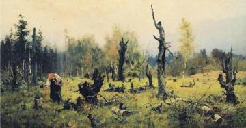 The Burnt Forest Artwork by Vasily Polenov