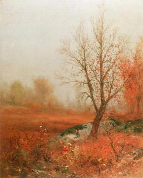 A Misty Day, November Artwork by Jervis McEntee