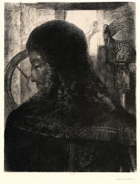 Old Knight Artwork by Odilon Redon