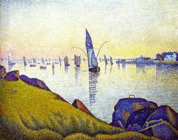 Evening Calm, Concarneau, Opus 220 (Allegro Maestoso) Artwork by Paul Signac