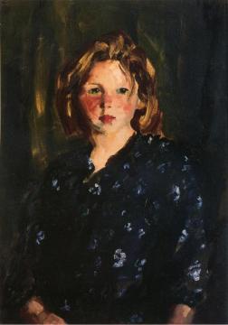 Portrait Of A Young Girl Artwork by Robert Henri