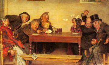 The Card Game Artwork by Gaetano Bellei