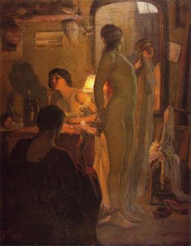 Readying For The Ball Artwork by Gordon Coutts