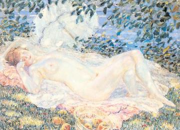 Autumn Artwork by Frederick Carl Frieseke