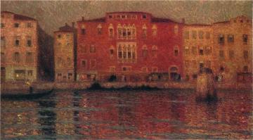 The Red Palace in Venice Artwork by Henri Le Sidaner
