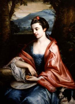 Portrait Of Mrs. John Penn, Nee Allen Artwork by Benjamin West