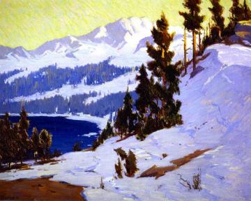 Convict Lake Artwork by Elmer Wachtel