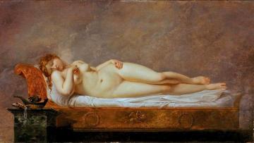 Psyche Asleep Artwork by Anne-Louis Girodet de Roussy-Trioson