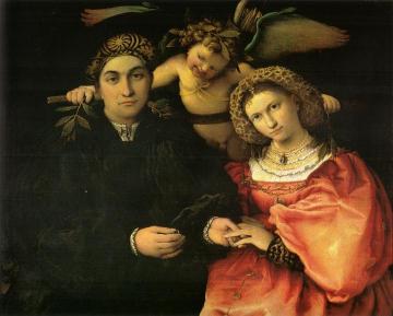 Marsilio Cassotti and Faustina, His Wife Artwork by Lorenzo Lotto