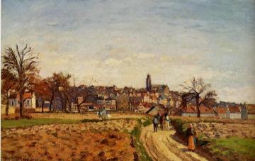 View of Pontoise Artwork by Camille Pissarro