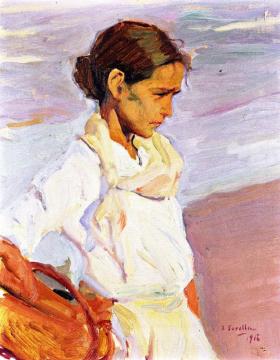 Valencian Fisherwoman Artwork by Joaquin Sorolla y Bastida