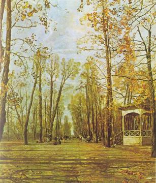 Summer Garden in Autumn Artwork by Isaak Brodsky