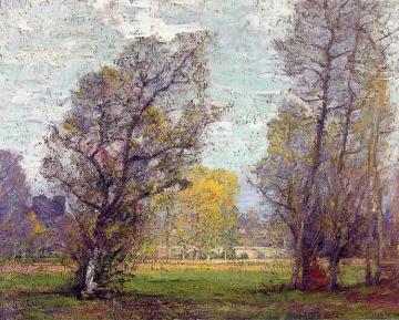 Clouds And Glow, Autumn, France Artwork by Robert Vonnoh