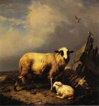 Guarding The Lamb Artwork by Carl Wagner