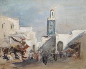 A Middle Eastern Bazar Artwork by Hercules Brabazon Brabazon
