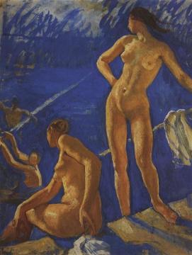 Bathing Artwork by Zinaida Serebriakova