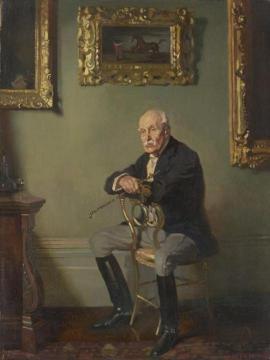 Gentleman in riding costume Artwork by Sir William Orpen