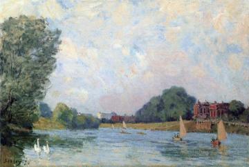 Hampton Court Artwork by Alfred Sisley