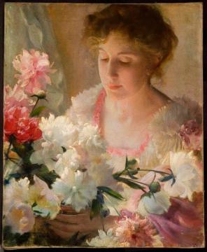 Peonies Artwork by Charles Courtney Curran