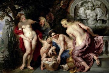 The Discovery of the Child Erichthonius Artwork by Peter Paul Rubens
