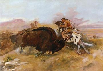 Meat for the Tribe Artwork by Charles Marion Russell