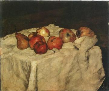 Apples and Pears Artwork by Carl Eduard Schuch