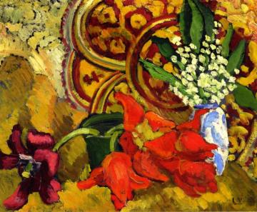 Tulips And Lilies Artwork by Louis Valtat