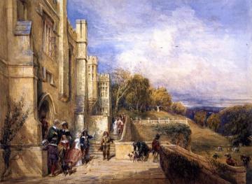 Going Out Hawking Artwork by David Cox