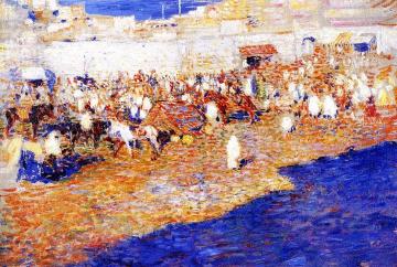 Moroccan Market Artwork by Theo van Rysselberghe