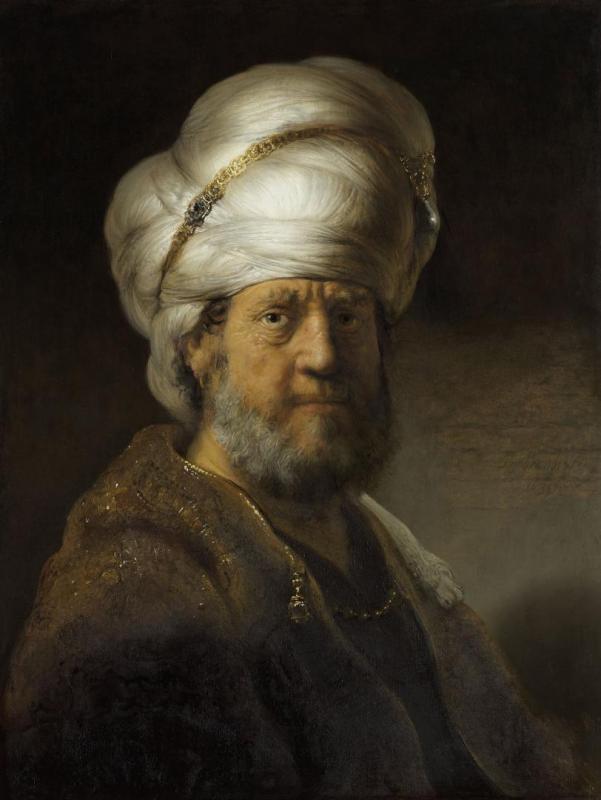 Portrait Of A Man In Oriental Garment Artwork by Rembrandt van Rijn