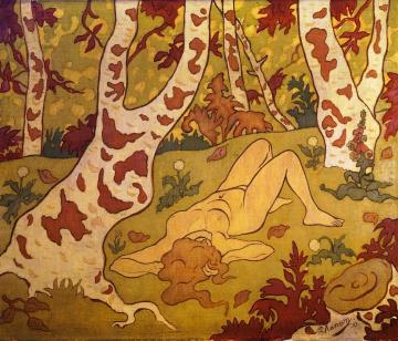 Nude Laying on Her Back in a Clearing Artwork by Paul Ranson