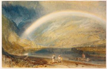 Rainbow. A View on the Rhine Artwork by Joseph Mallord William Turner