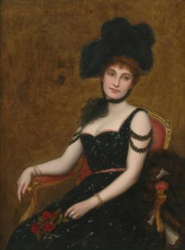 An Elegant Lady Artwork by Frank Markham Skipworth