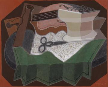 Les Ciseaux Artwork by Juan Gris
