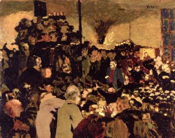 Electoral Gathering Artwork by Edouard Vuillard