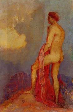 Oedipus in the Garden of Illusions Artwork by Odilon Redon