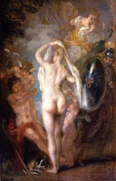 The Judgement Of Paris Artwork by Jean-Antoine Watteau