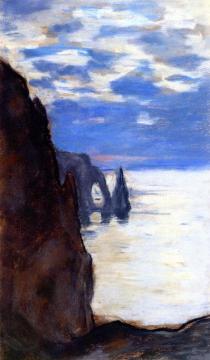 Étretat, The Needle Rock And Porte D'aval Artwork by Claude Oscar Monet