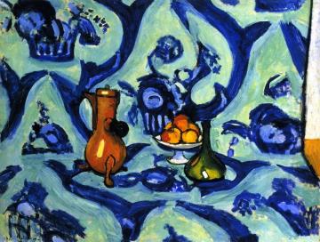 Still LIfe with Blue Tablecloth Artwork by Henri Matisse